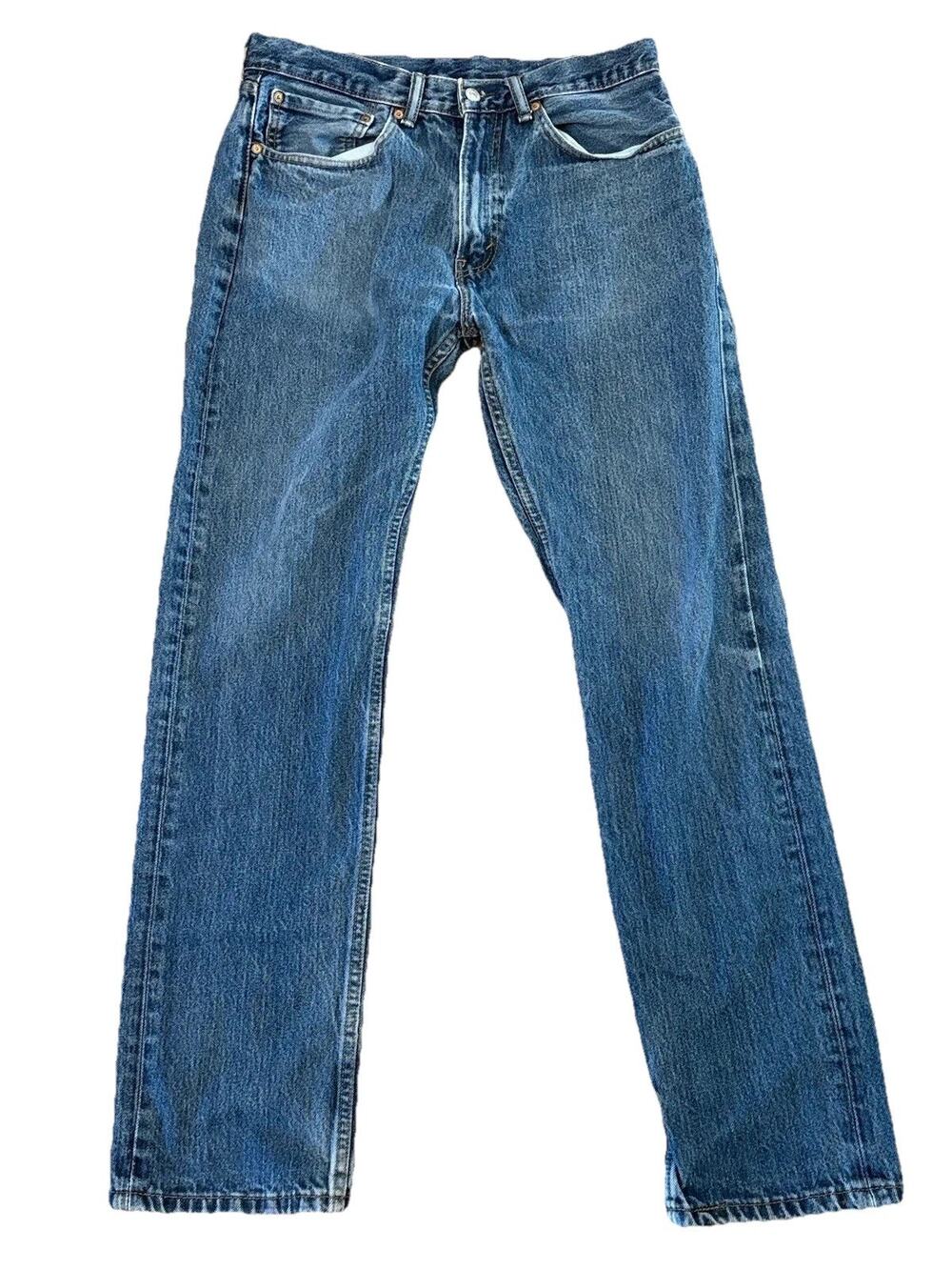 Levi’s 505 Men’s Straight Leg Jeans Blue Denim – Size 34 x 34 Classic USA Style - Picture 1 of 14